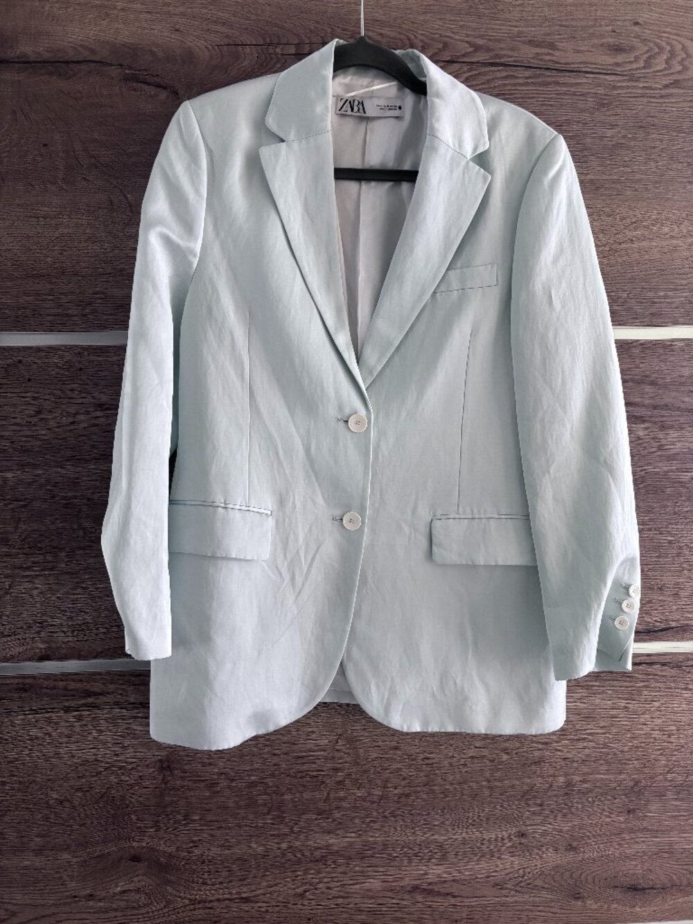 Zara Baby Blue Blazer - Size M - Large Fit